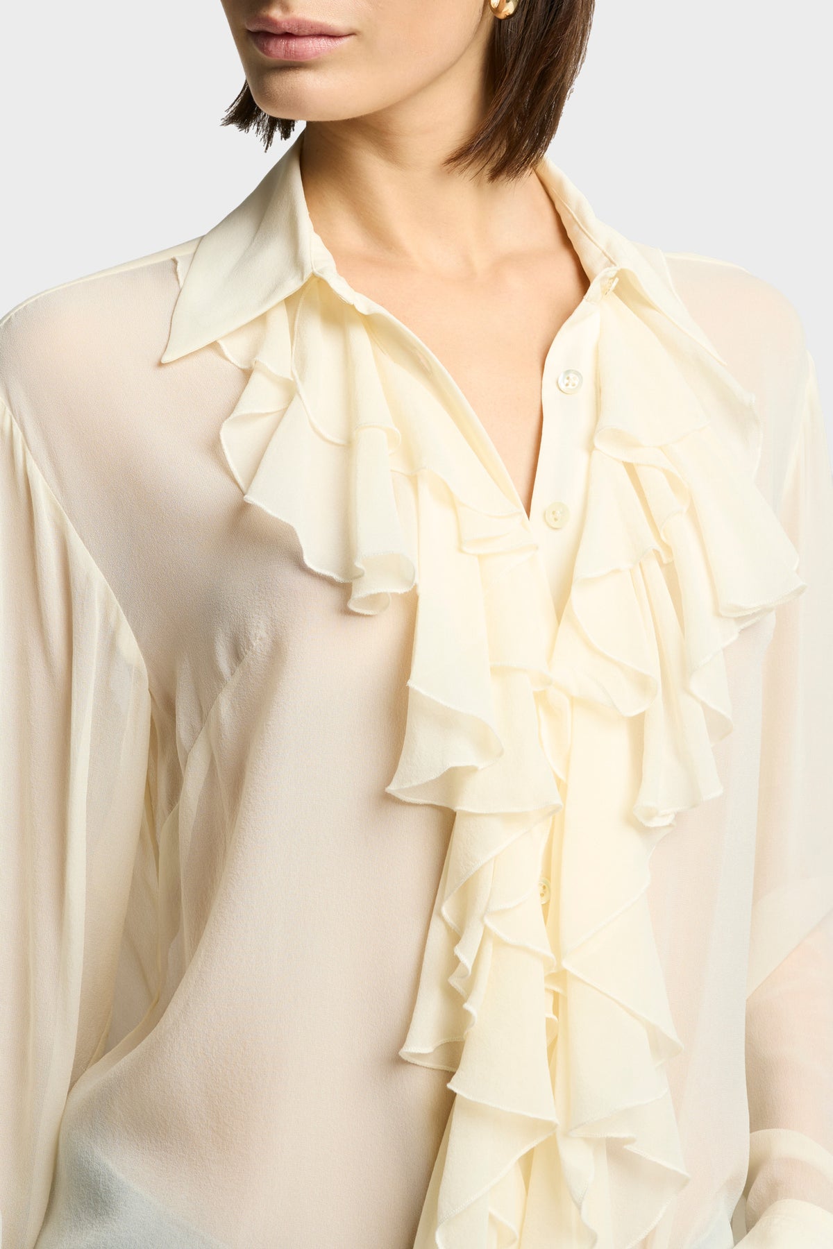 Blusa Mujer Ruffle Shirt | 7 for all mankind