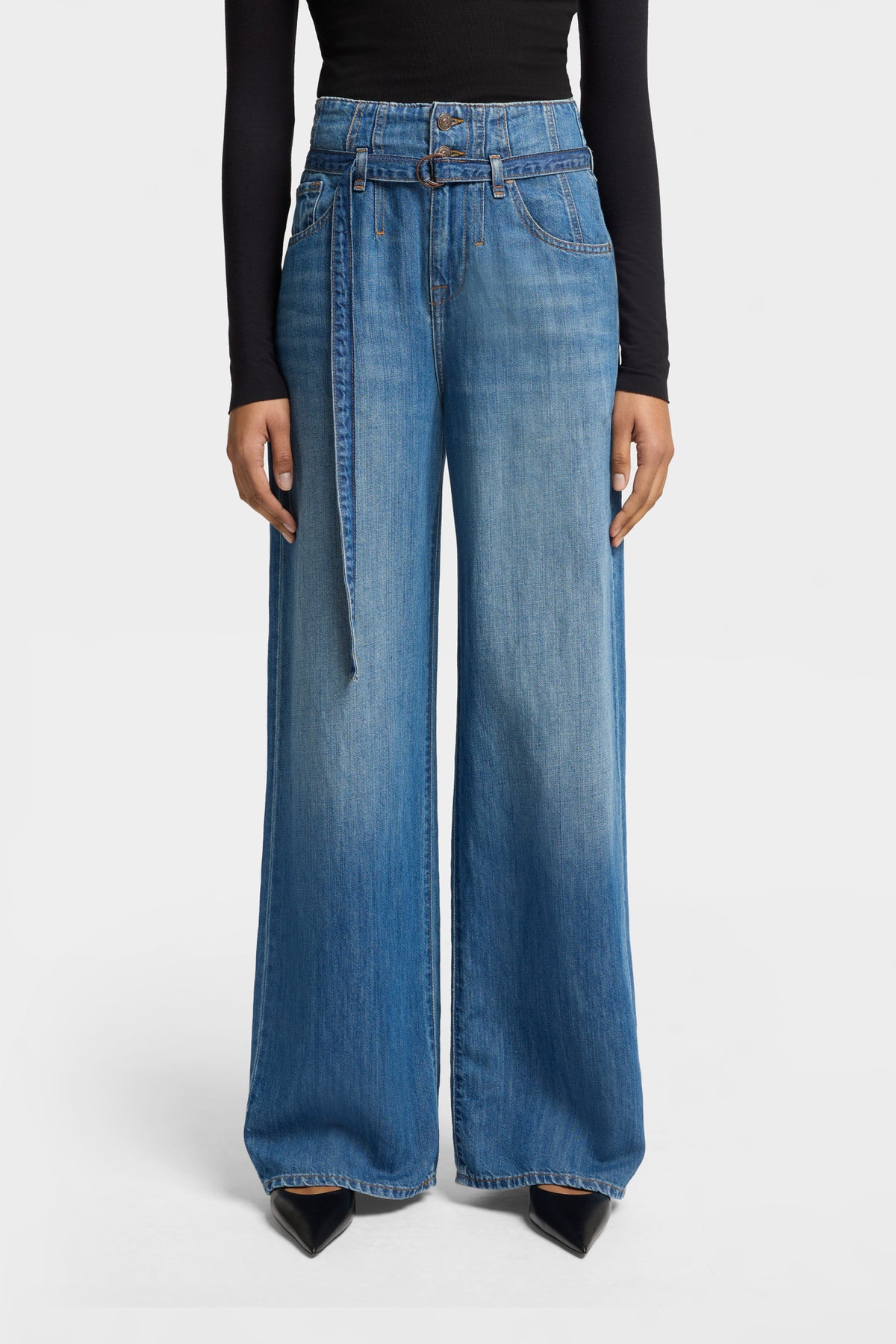 Jeans Mujer Indigo Belted Wide Leg | 7 for all mankind