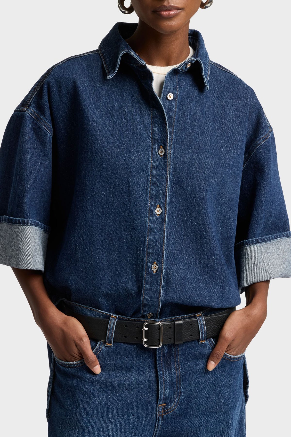 Camisa Mujer Mankind Nina Cuffed Overshirt | 7 for all mankind