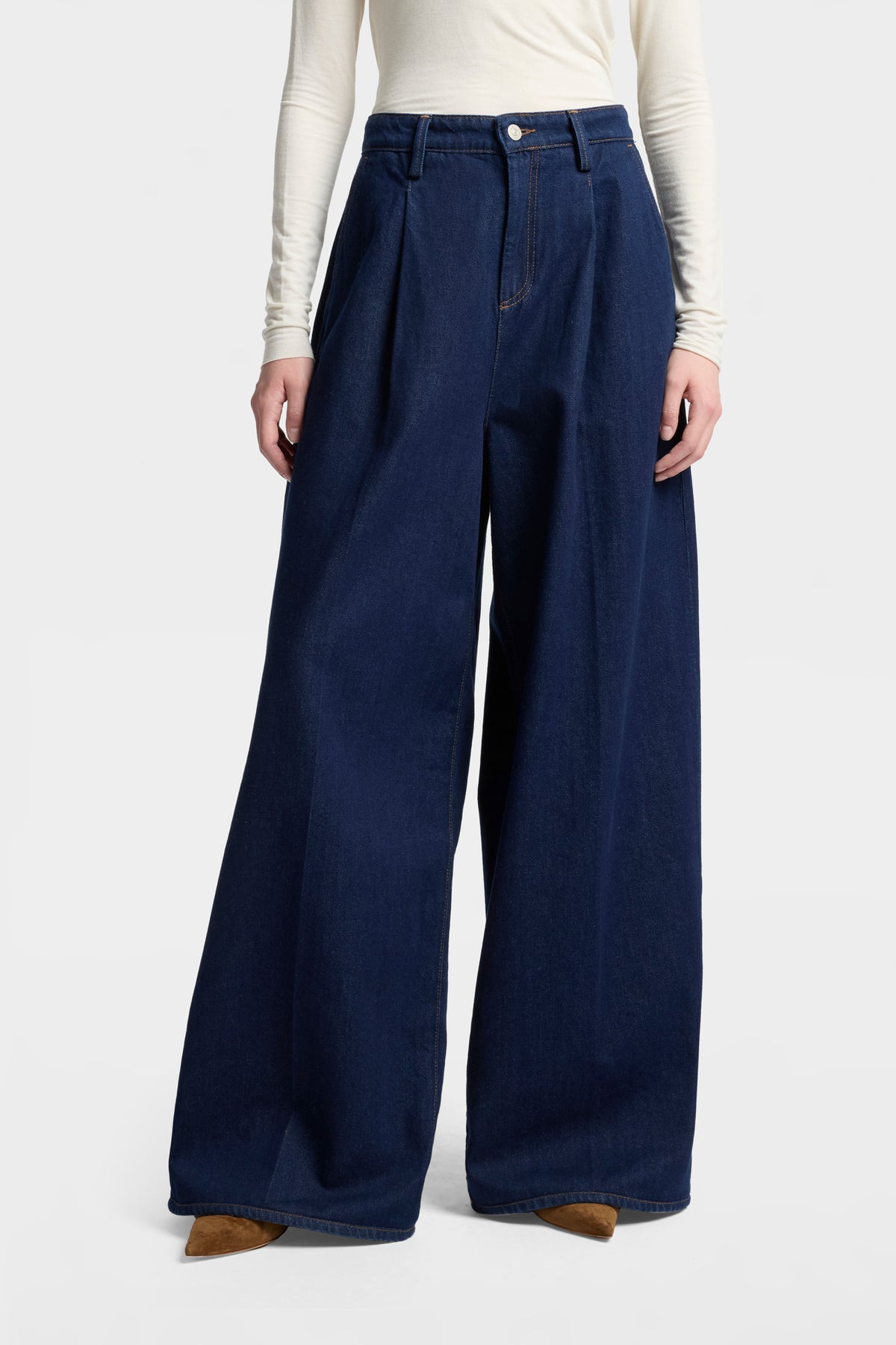 Jeans de Mujer Mankind Pleated Wide Leg Trouser | 7 for all mankind