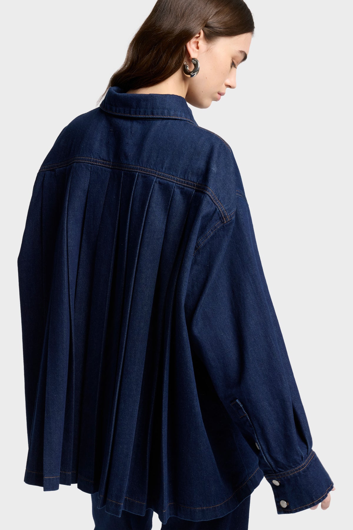 Camisa Mujer Mankind Pleated Overshirt | 7 for all mankind