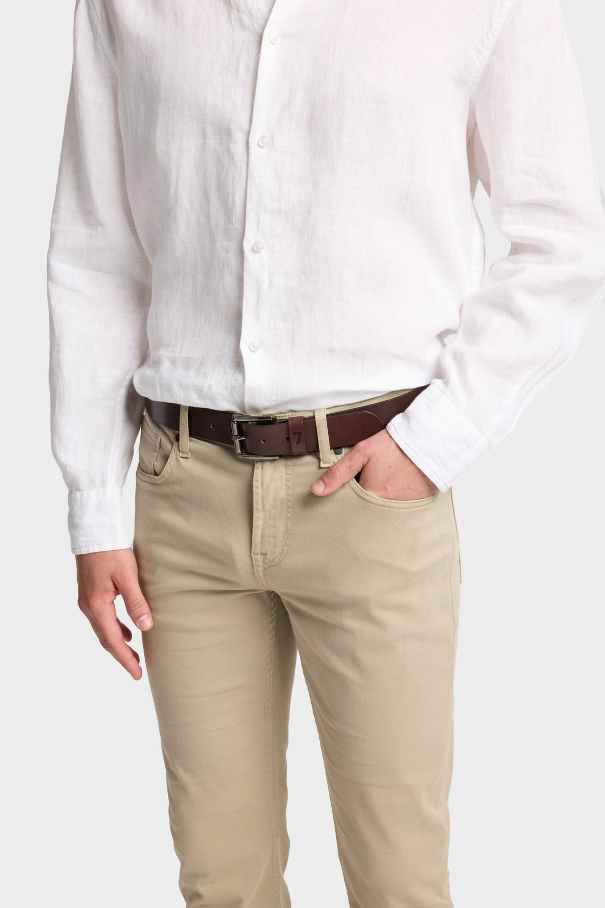 Cinturón clásico italiano Hombre  | 7 for all mankind