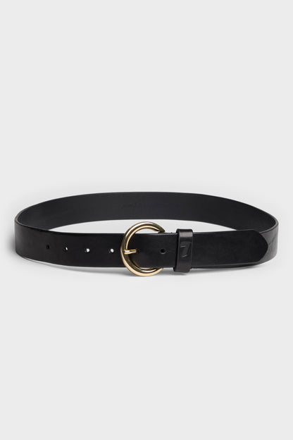 Cinturón italiano con hebilla redonda mujer | 7 For All Mankind