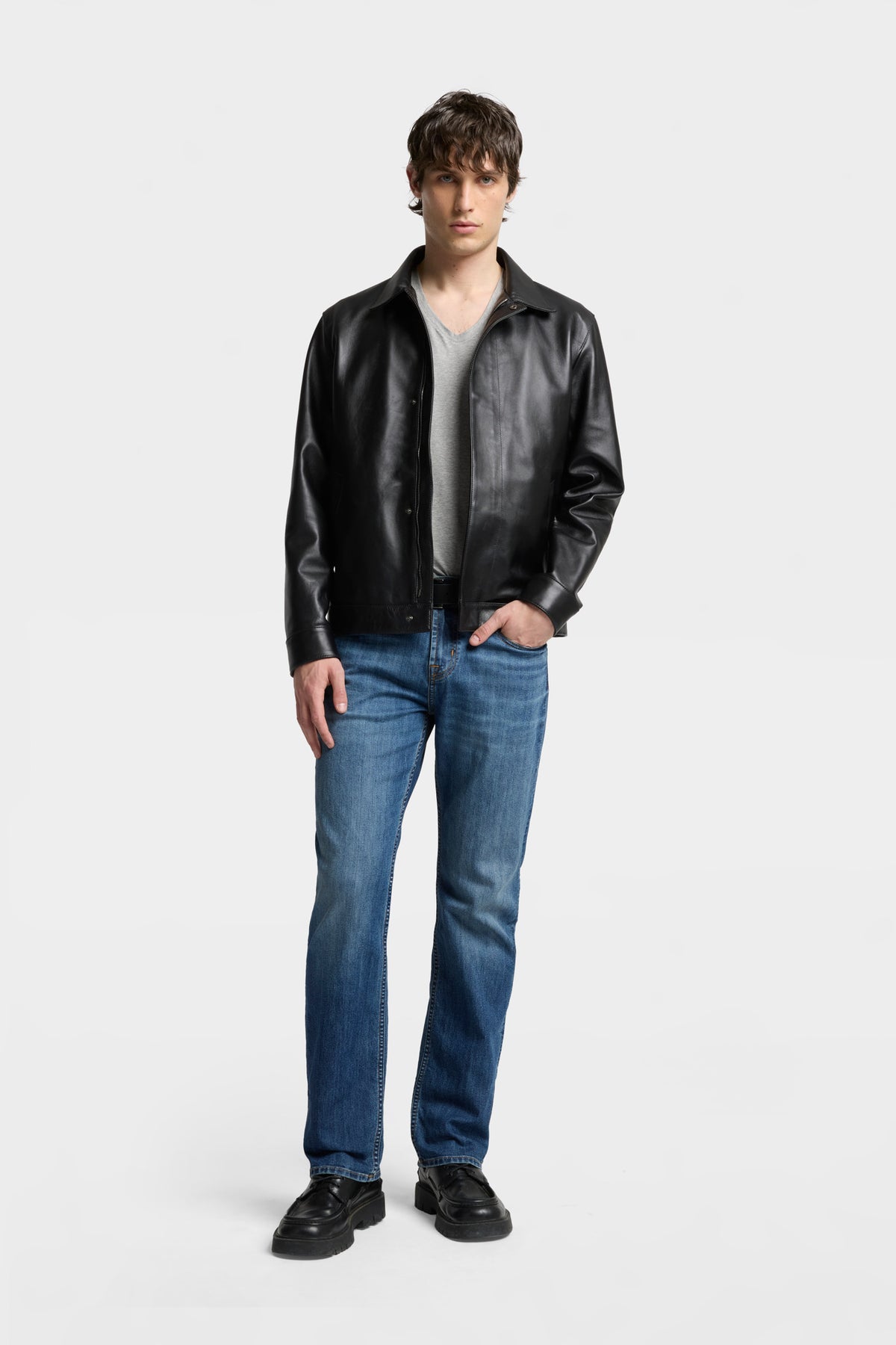 Playera Hombre Luxe Performance V-Neck Tee | 7 for all mankind