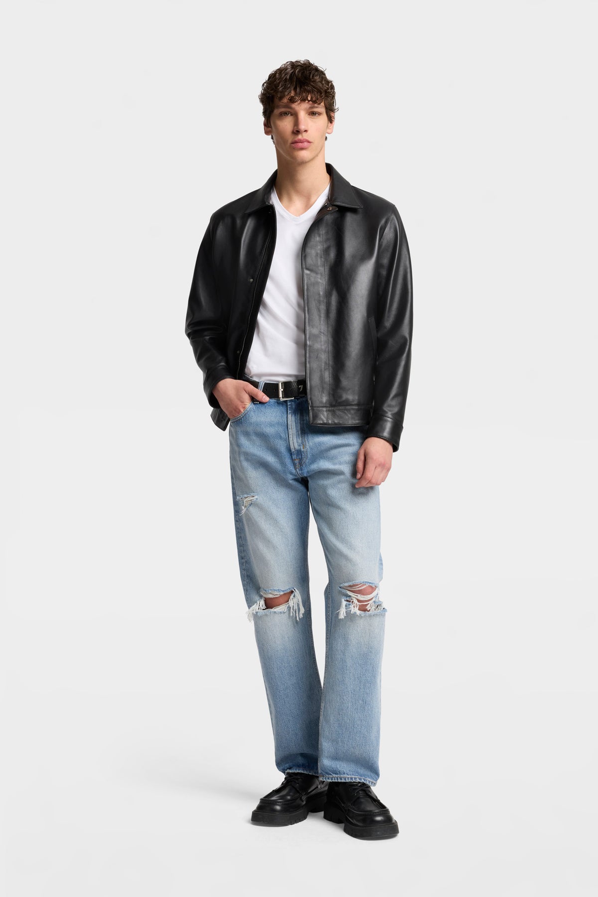 Playera Hombre Luxe Performance V-Neck Tee | 7 for all mankind