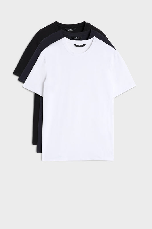 Playera Hombre 3 Pack Luxe Performance Tee | 7 for all mankind