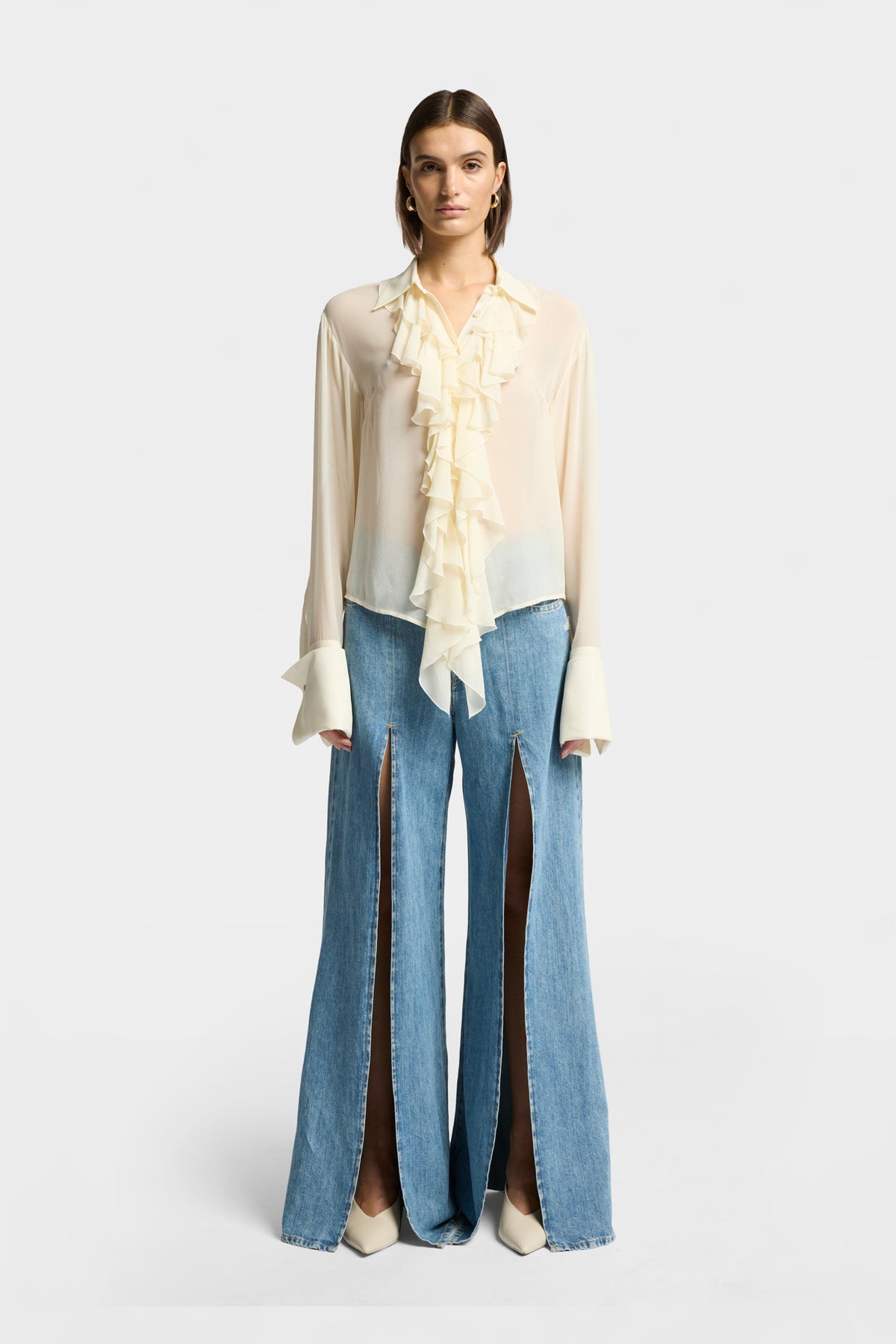 Blusa Mujer Ruffle Shirt | 7 for all mankind