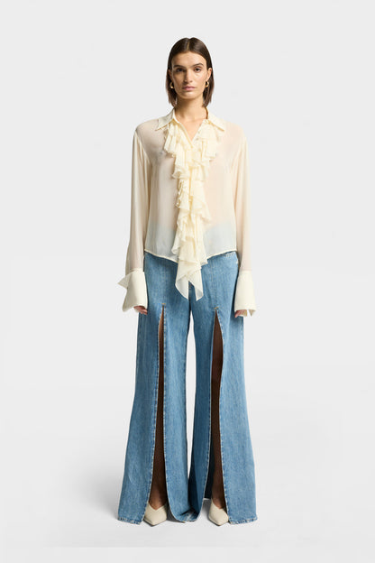 Blusa Mujer Ruffle Shirt | 7 for all mankind