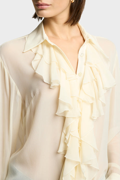 Blusa Mujer Ruffle Shirt | 7 for all mankind