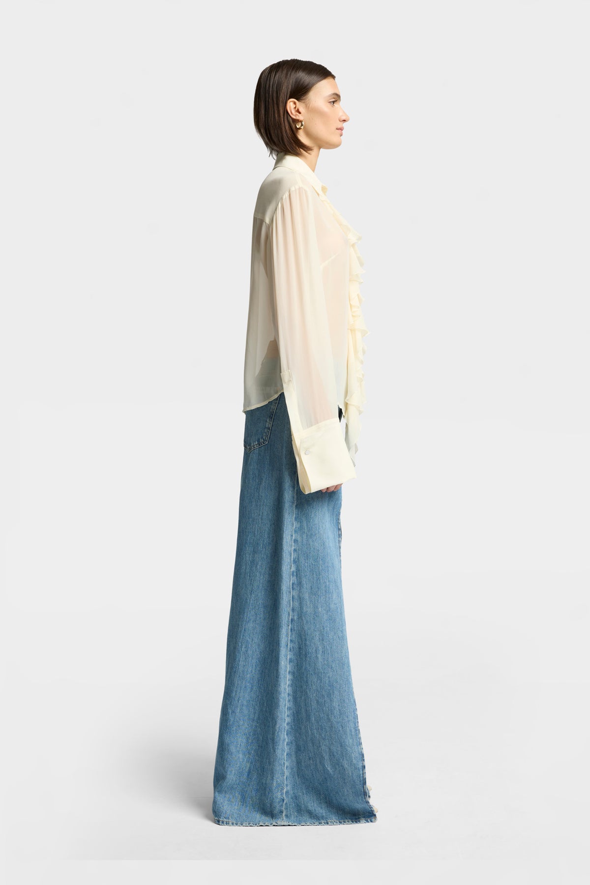 Blusa Mujer Ruffle Shirt | 7 for all mankind