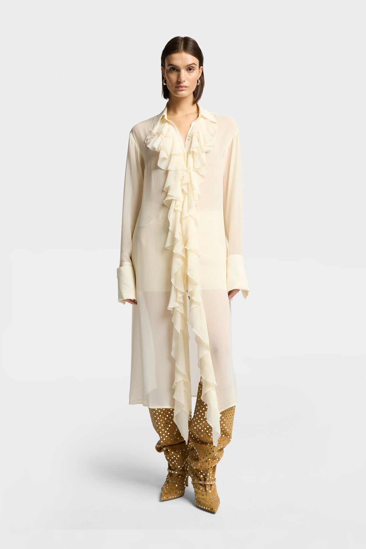 Blusa Mujer Ruffle Dress | 7 for all mankind