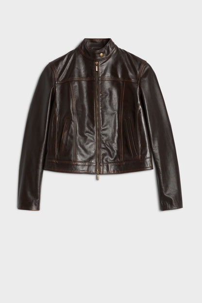 Chamarra Mujer Cropped Biker Jacket | 7 for all mankind