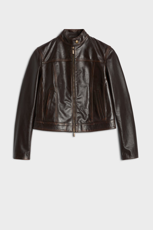 Chamarra Mujer Cropped Biker Jacket | 7 for all mankind