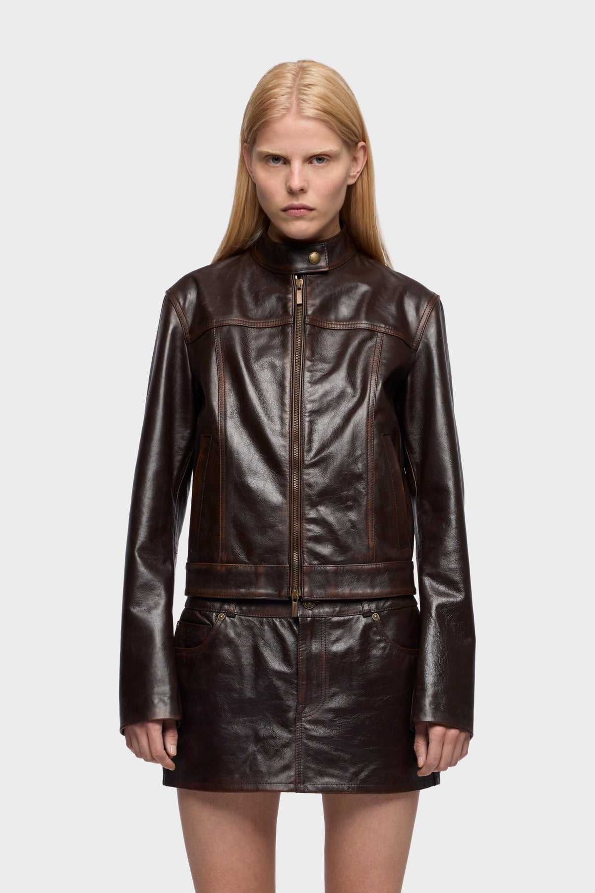 Chamarra Mujer Cropped Biker Jacket | 7 for all mankind