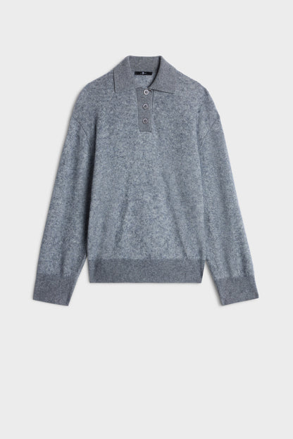 Suéter Mujer Blend Fuzzy Polo Sweater | 7 for all mankind