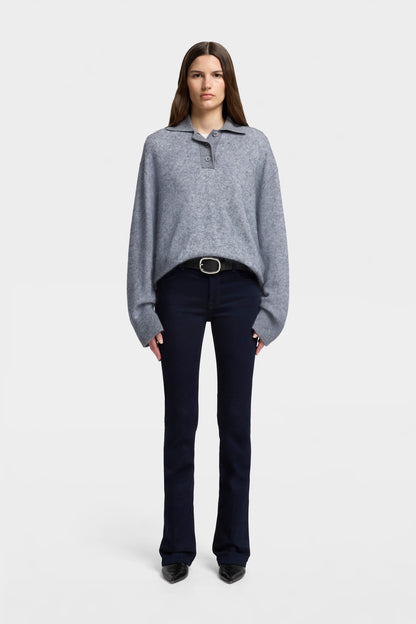 Suéter Mujer Blend Fuzzy Polo Sweater | 7 for all mankind