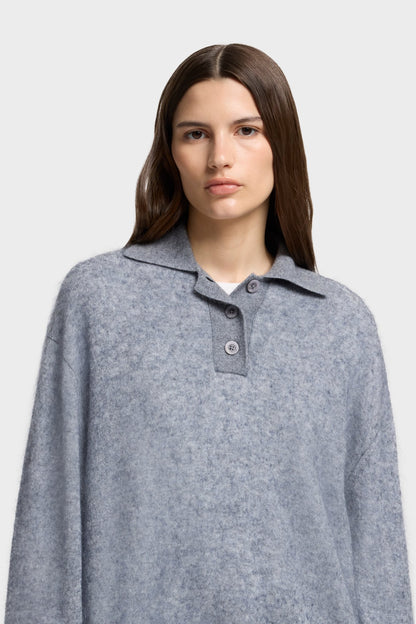 Suéter Mujer Blend Fuzzy Polo Sweater | 7 for all mankind