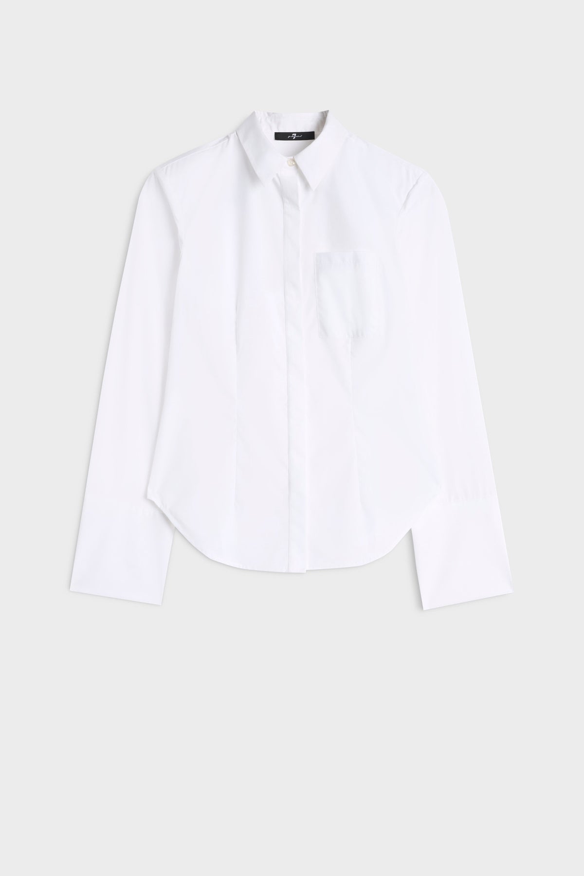 Camisa Mujer Poplin Fitted Shirt | 7 for all mankind