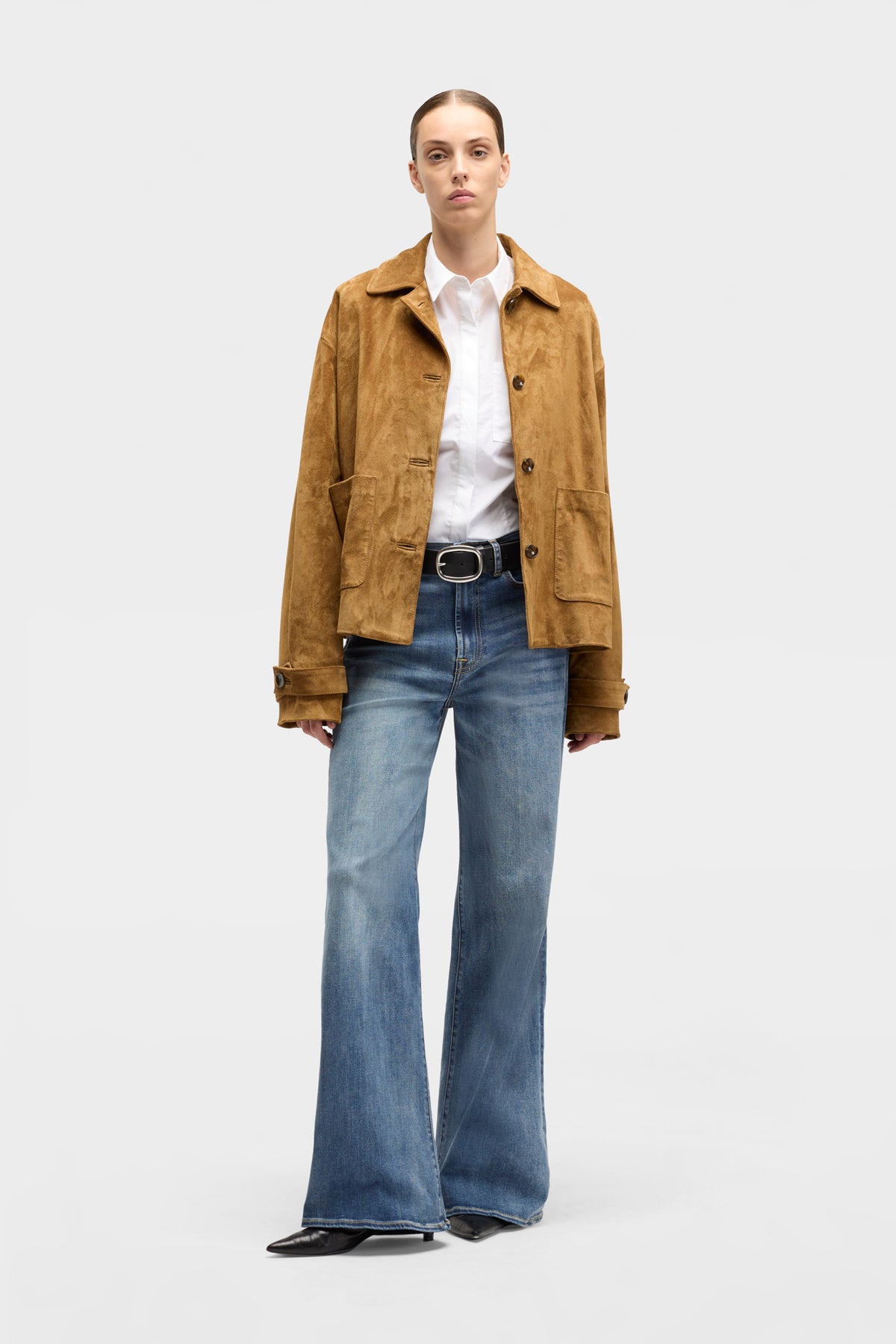 Camisa Mujer Poplin Fitted Shirt | 7 for all mankind