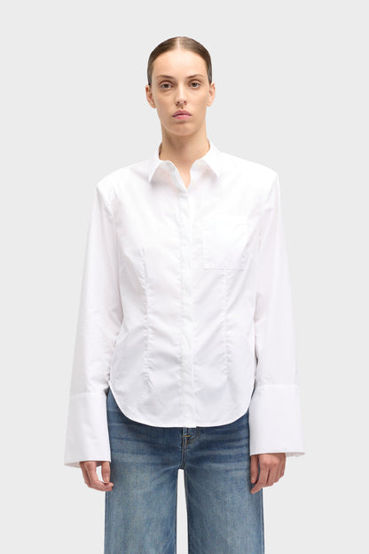 Camisa Mujer Poplin Fitted Shirt | 7 for all mankind