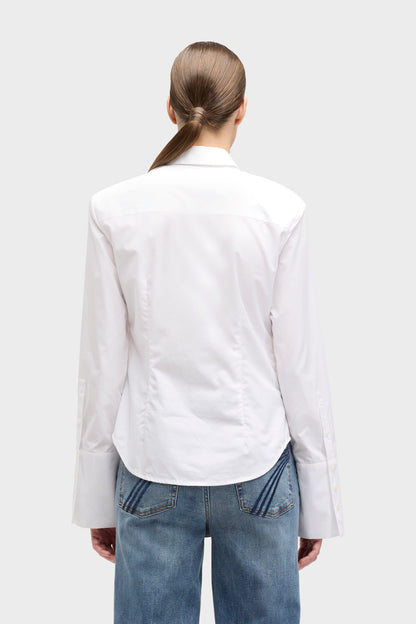 Camisa Mujer Poplin Fitted Shirt | 7 for all mankind
