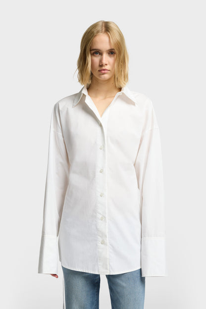 Blusa Mujer Open Back Poplin Shirt | 7 for all mankind