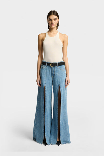 Top Deportivo Mujer Racer Front Tank | 7 for all mankind