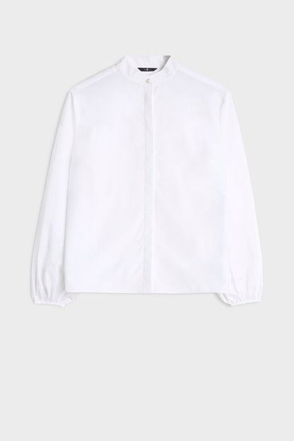 Blusa Mujer Poplin Balloon Sleeve Shirt | 7 for all mankind