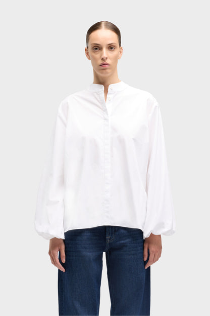 Blusa Mujer Poplin Balloon Sleeve Shirt | 7 for all mankind