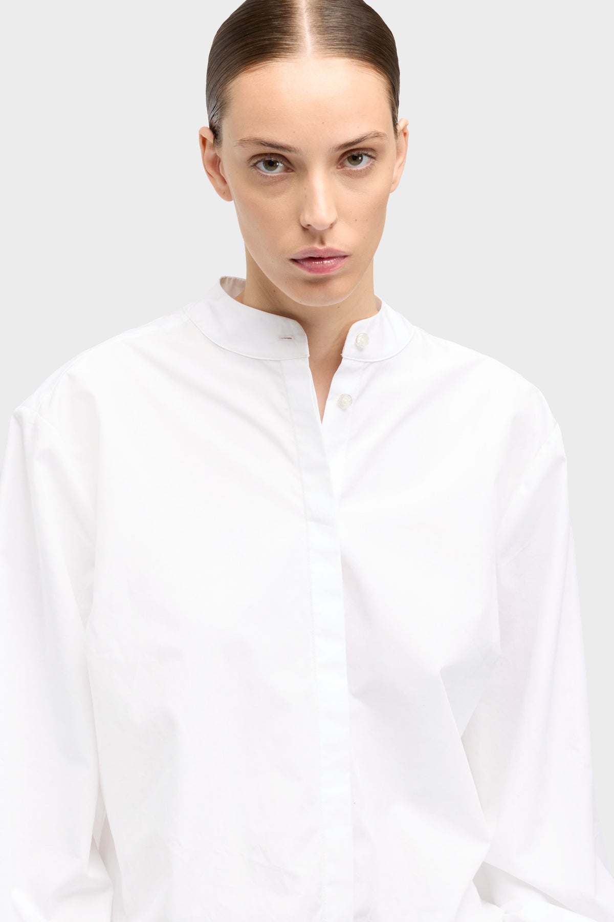 Blusa Mujer Poplin Balloon Sleeve Shirt | 7 for all mankind