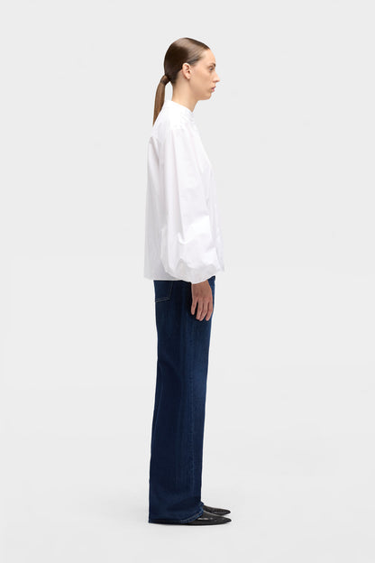 Blusa Mujer Poplin Balloon Sleeve Shirt | 7 for all mankind