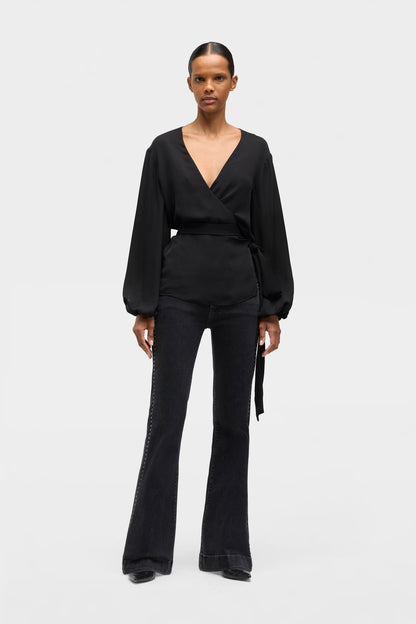 Blusa Mujer Wrap Blouse | 7 for all mankind