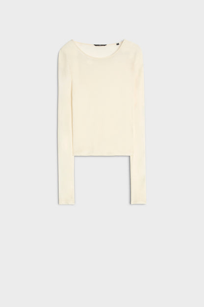 Playera Mujer Sheer Long Sleeve Tee | 7 for all mankind