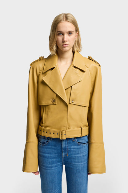 Chamarra Mujer Italian Cropped Moto Jacket | 7 for all mankind