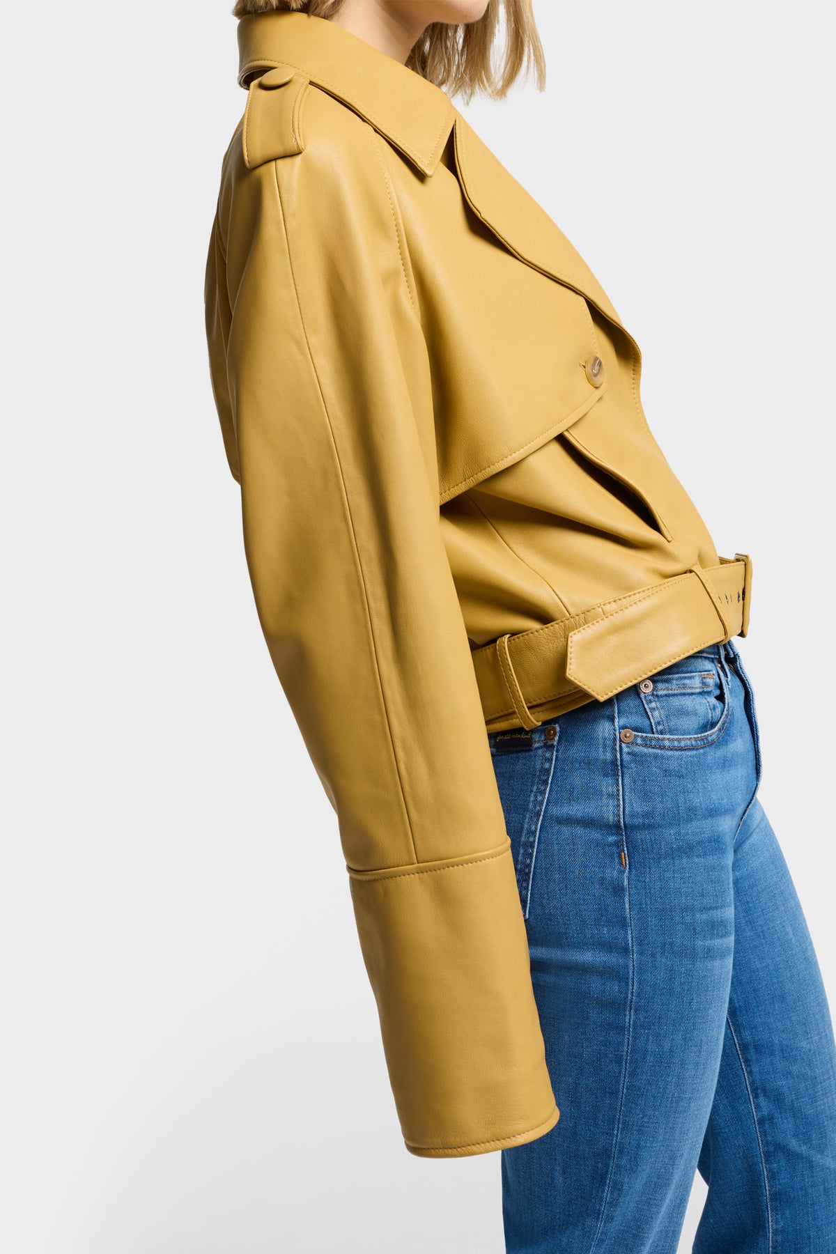 Chamarra Mujer Italian Cropped Moto Jacket | 7 for all mankind