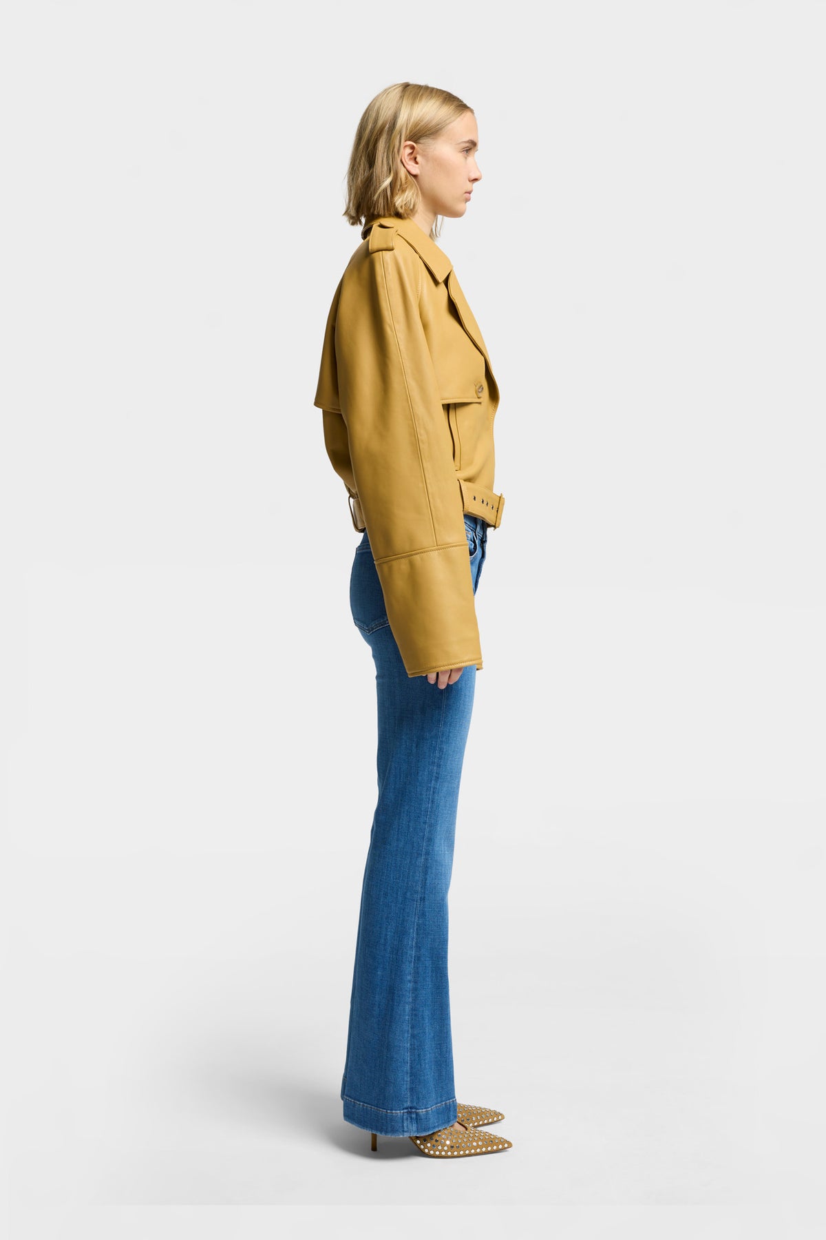 Chamarra Mujer Italian Cropped Moto Jacket | 7 for all mankind