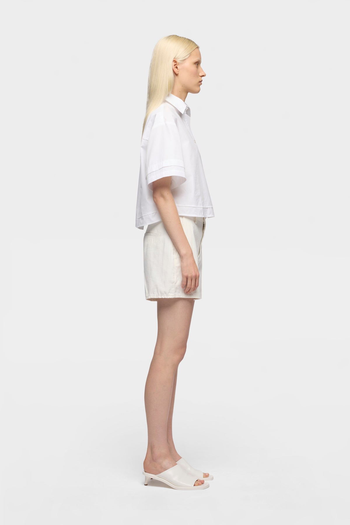 Blusa Mujer Double Short Sleeve Shirt | 7 for all mankind