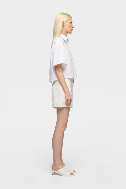 Blusa Mujer Double Short Sleeve Shirt | 7 for all mankind