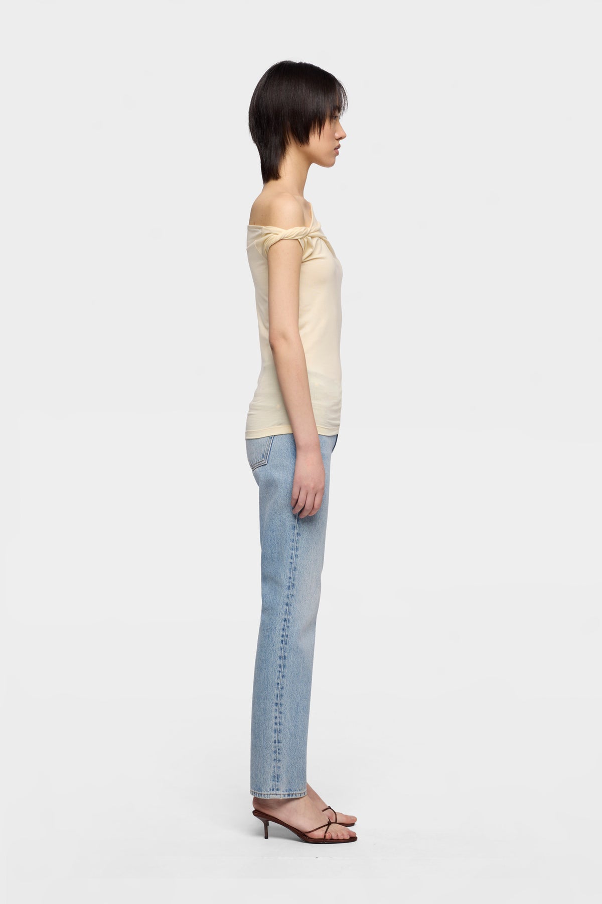 Playera Mujer Twisted Shoulder Tee | 7 for all mankind