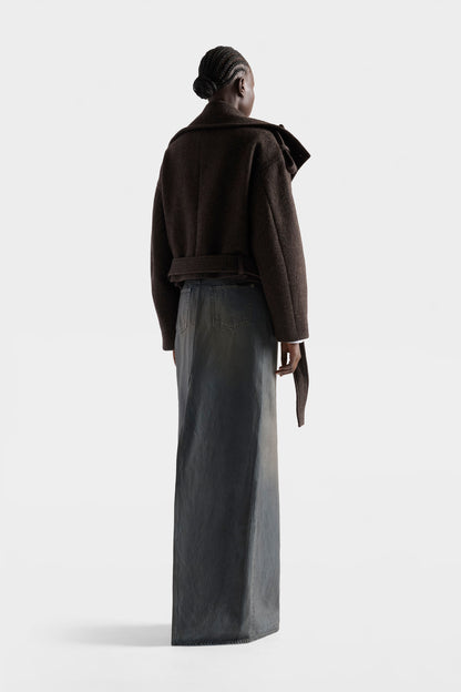 Chamarra de Mujer Corta Cuello Alto Doble Botonadura | 7 For All Mankind