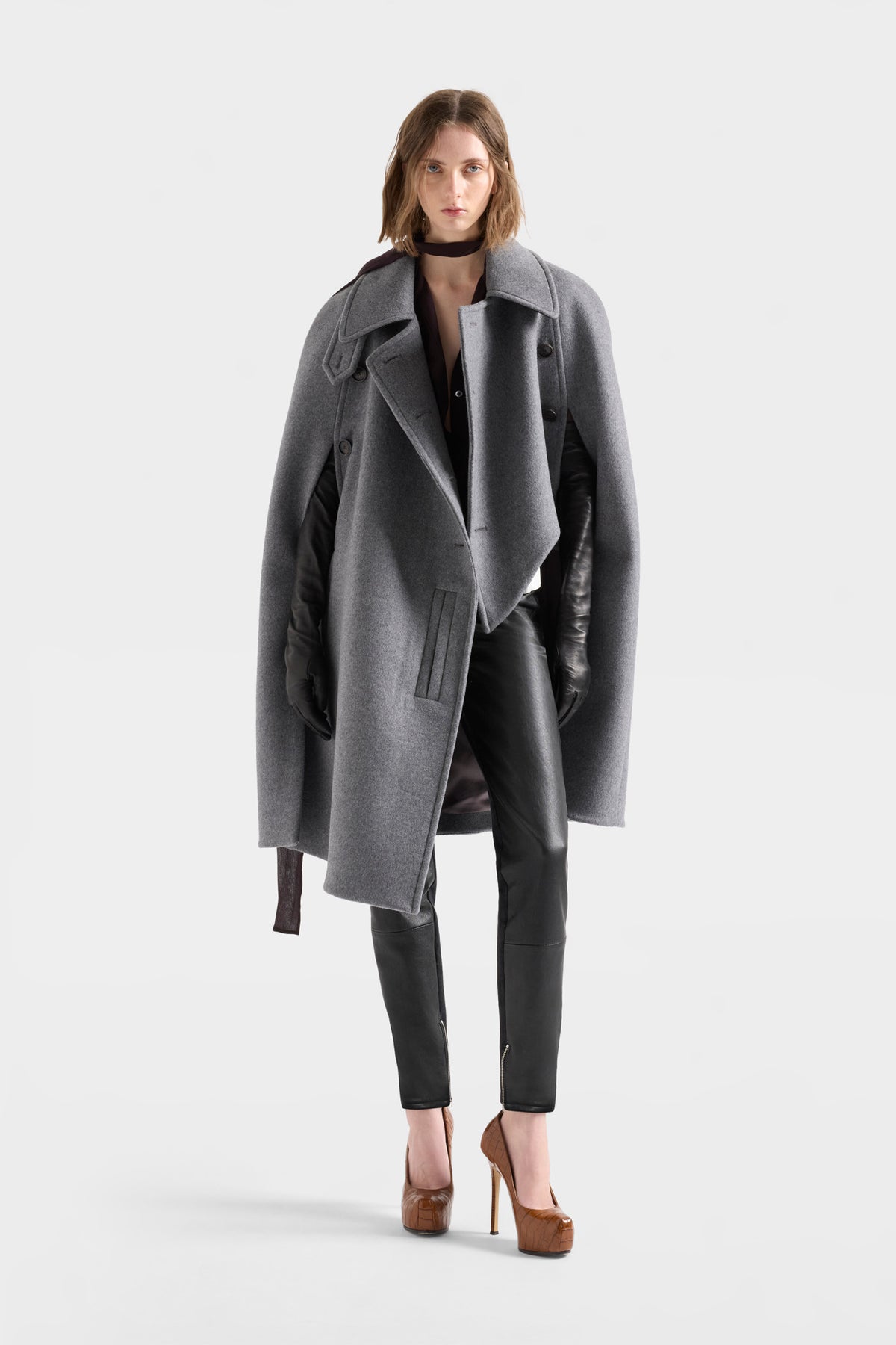 Abrigo de Mujer Tipo Capa Doble Botonadura | 7 For All Mankind