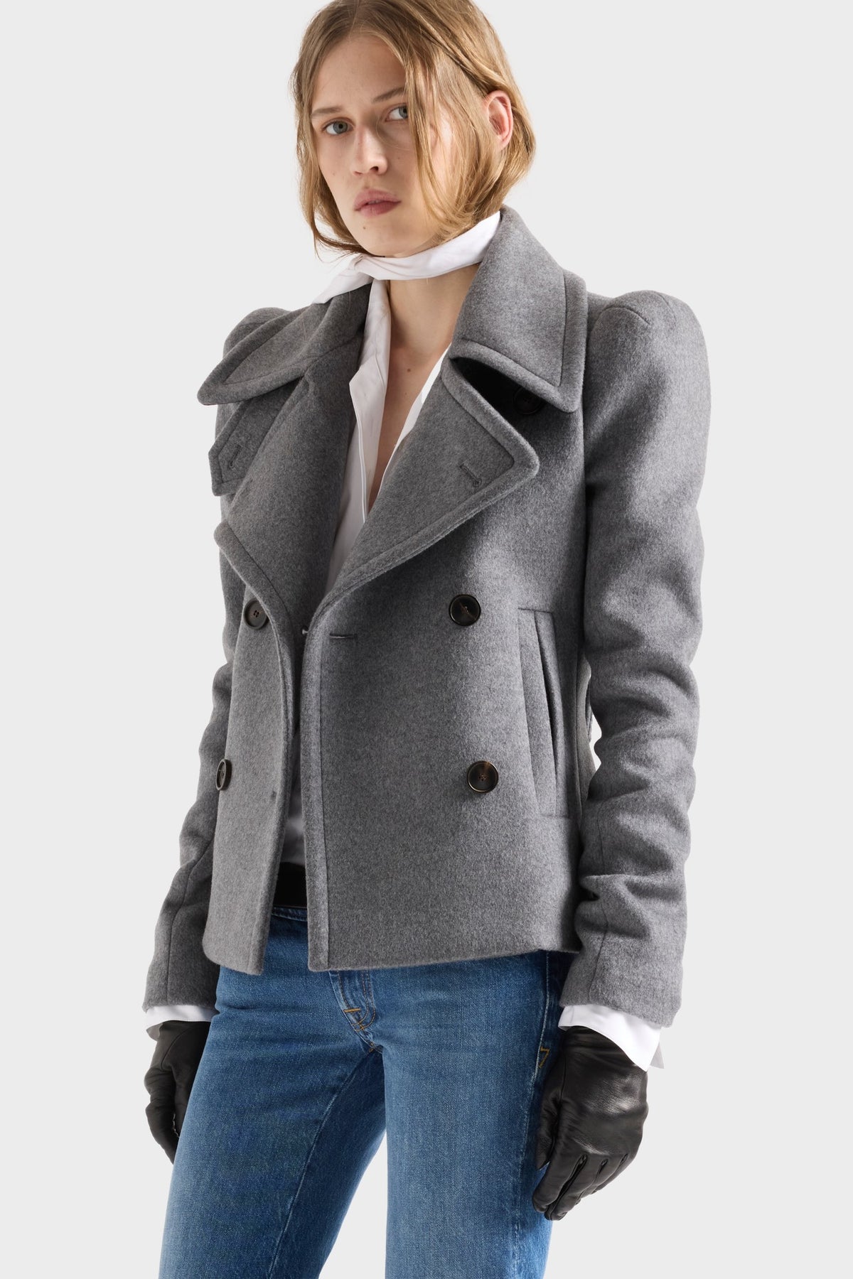 Chamarra de Mujer Hombros Marcados Doble Botonadura | 7 For All Mankind