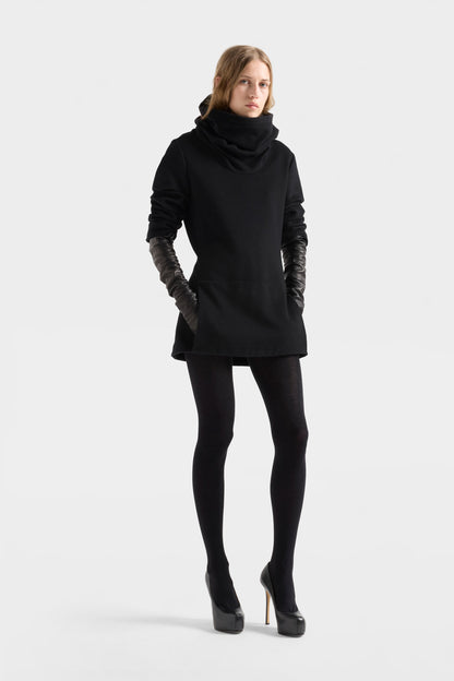 Vestido de Mujer Cuello Alto Fruncido | 7 For All Mankind