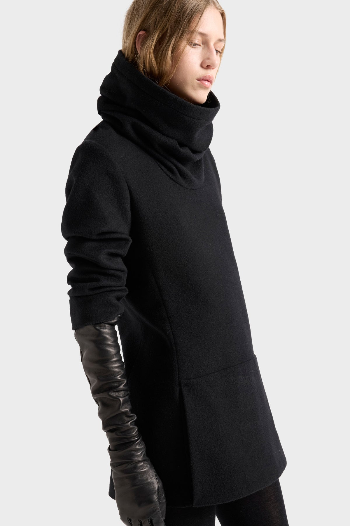 Vestido de Mujer Cuello Alto Fruncido | 7 For All Mankind