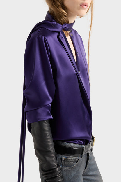 Blusa de Mujer Manga Larga con Lazo | 7 For All Mankind