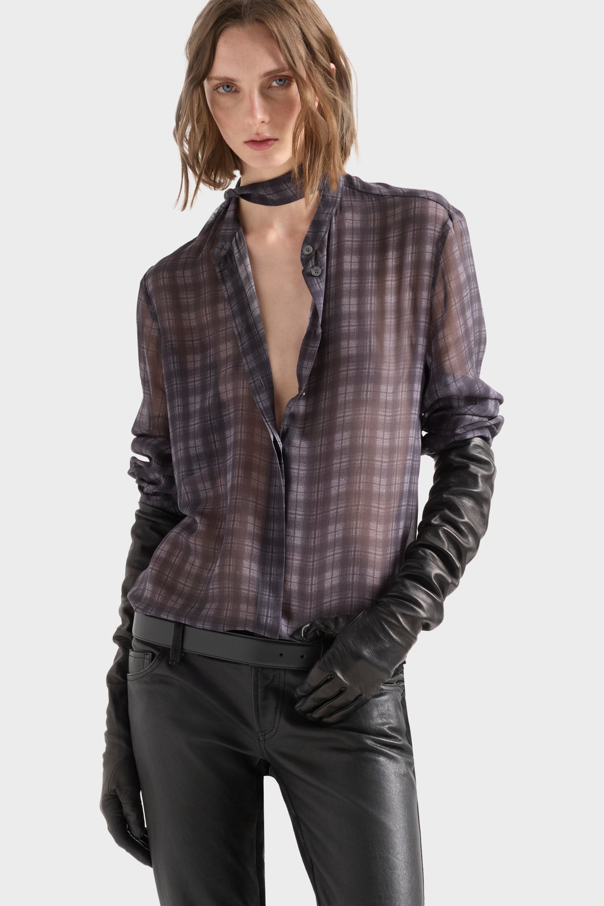 Blusa de Mujer Manga Larga con Lazo | 7 For All Mankind