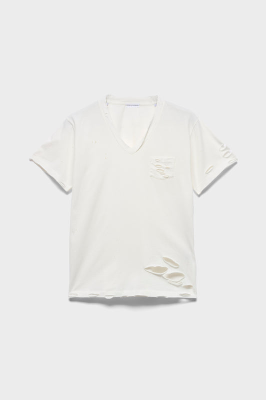 Playera de Mujer Cuello V con Bolsillo | 7 For All Mankind