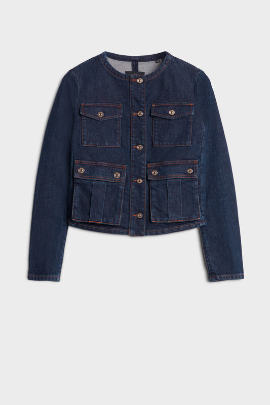 Chamarra Mujer Collarless Jacket | 7 for all mankind