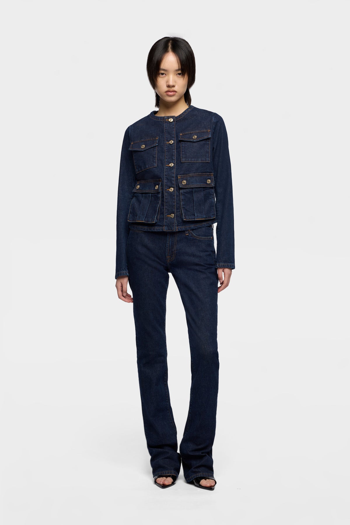 Chamarra Mujer Collarless Jacket | 7 for all mankind