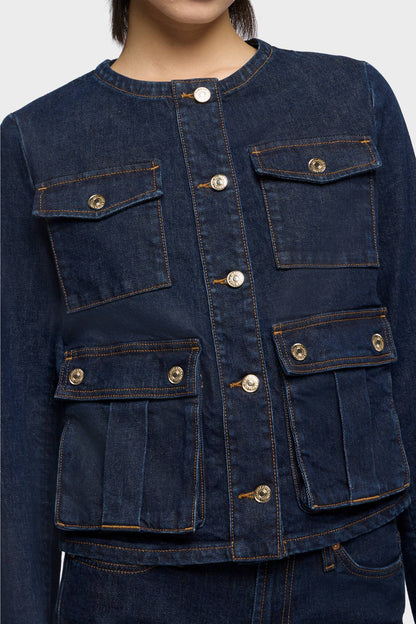 Chamarra Mujer Collarless Jacket | 7 for all mankind
